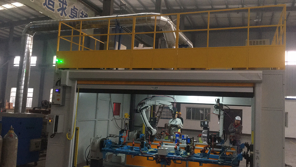 焊接機器人除塵裝置改造系統(tǒng)竣工